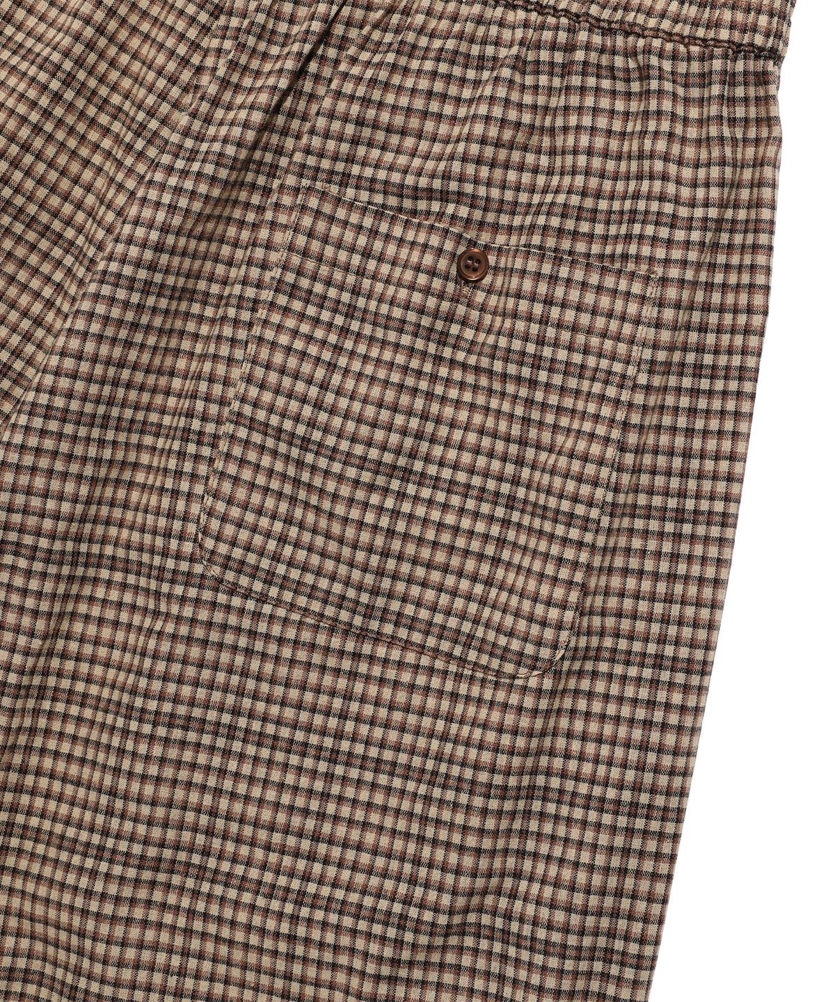 나이스고스트클럽(NICEGHOSTCLUB) CHECK BOX SHORTS_BEIGE(NG2FMUPA63A)