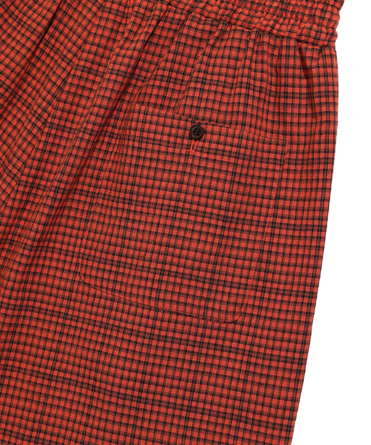 나이스고스트클럽(NICEGHOSTCLUB) CHECK BOX SHORTS_ORANGE(NG2FMUPA63A)