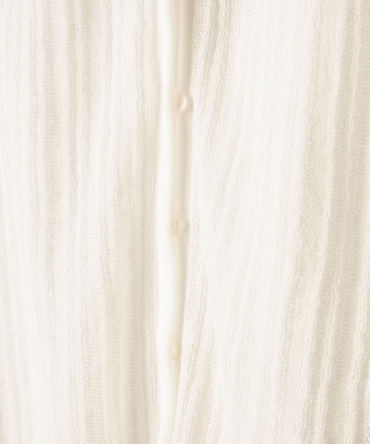 튜드먼트(TTUDEMENT) SHEER RIB CARDIGAN IVORY