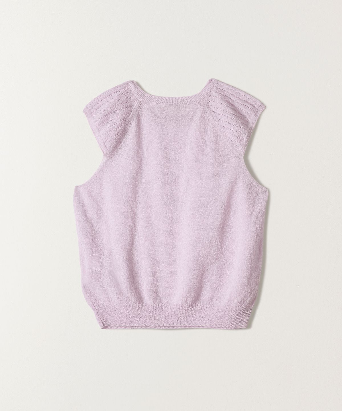 튜드먼트(TTUDEMENT) SLEEVELESS KNIT TOP LAVENDER