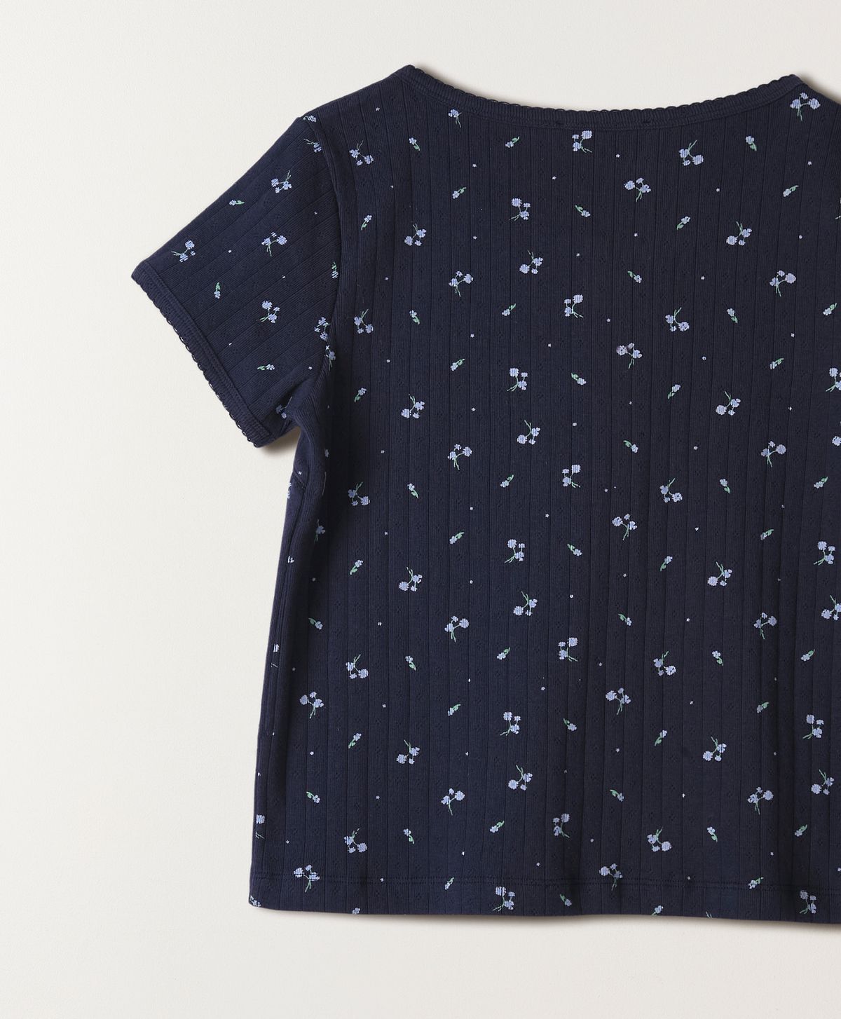 튜드먼트(TTUDEMENT) BLOOMING FLOWER TEE NAVY