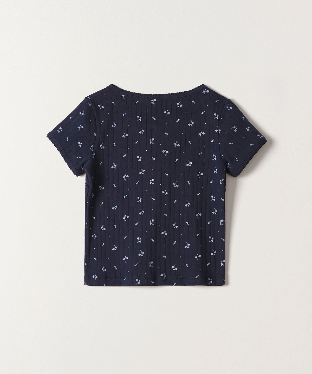 튜드먼트(TTUDEMENT) BLOOMING FLOWER TEE NAVY