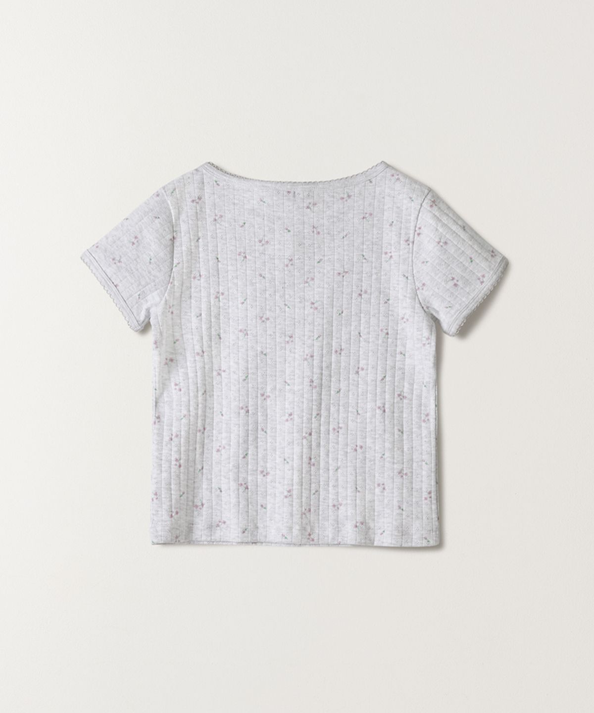 튜드먼트(TTUDEMENT) BLOOMING FLOWER TEE MELANGE GREY
