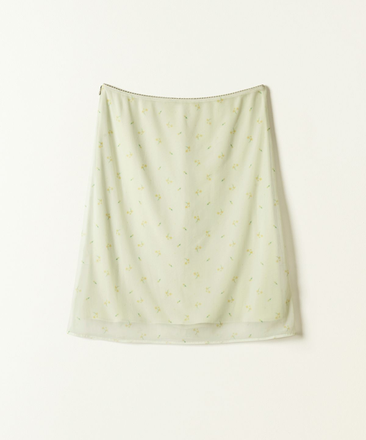 튜드먼트(TTUDEMENT) BLOOMING FLOWER MIDI SKIRT MINT