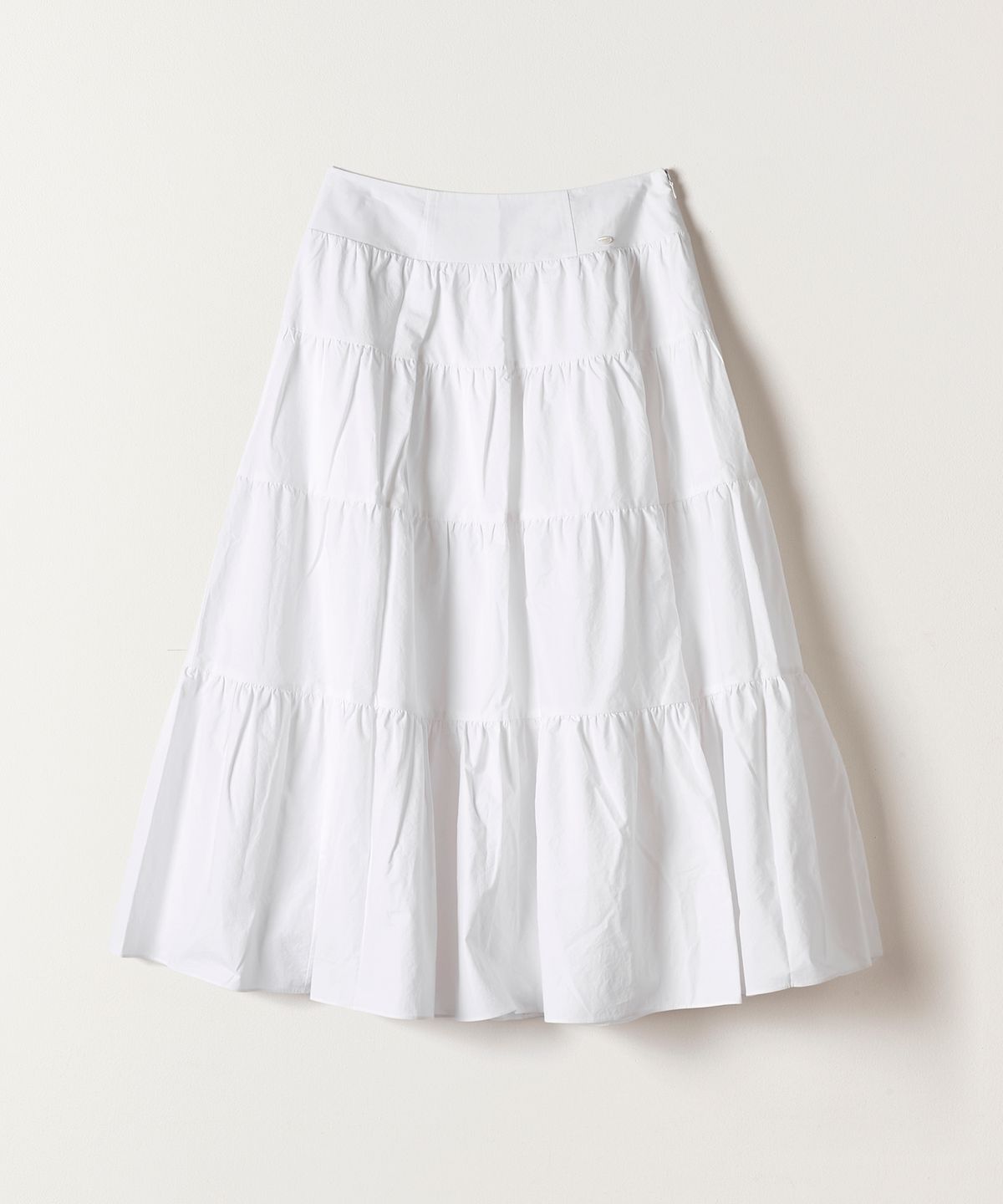 튜드먼트(TTUDEMENT) TIERED LONG SKIRT IVORY