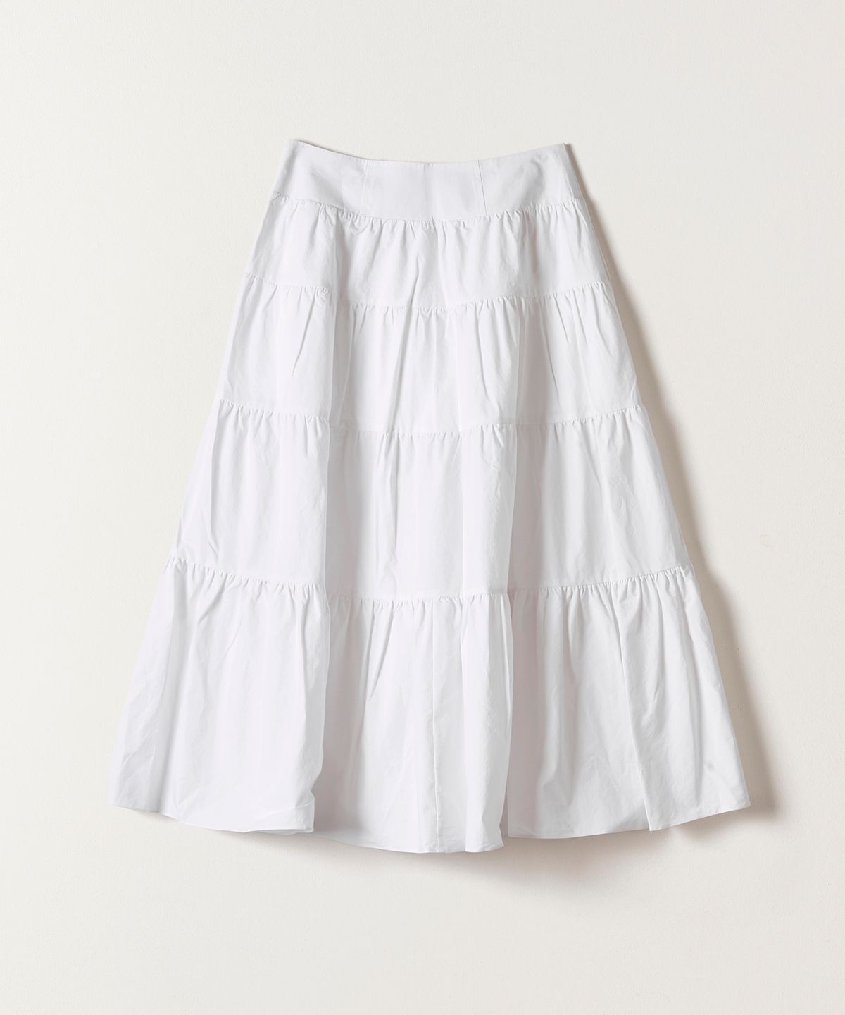 튜드먼트(TTUDEMENT) TIERED LONG SKIRT IVORY