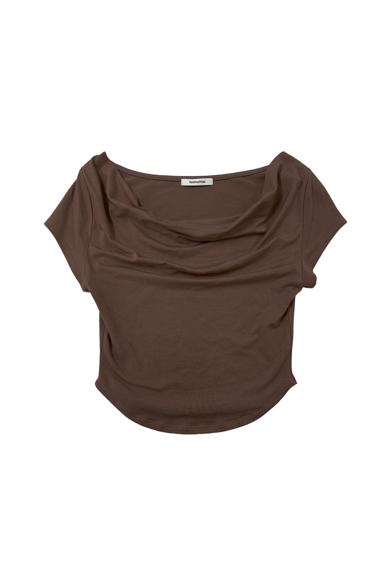 パーティを彩るご馳走や TOOMUCHTAX | MUSINSA Asymmetric Brown T-Shirt Shoulder One 管楽器・吹奏楽器