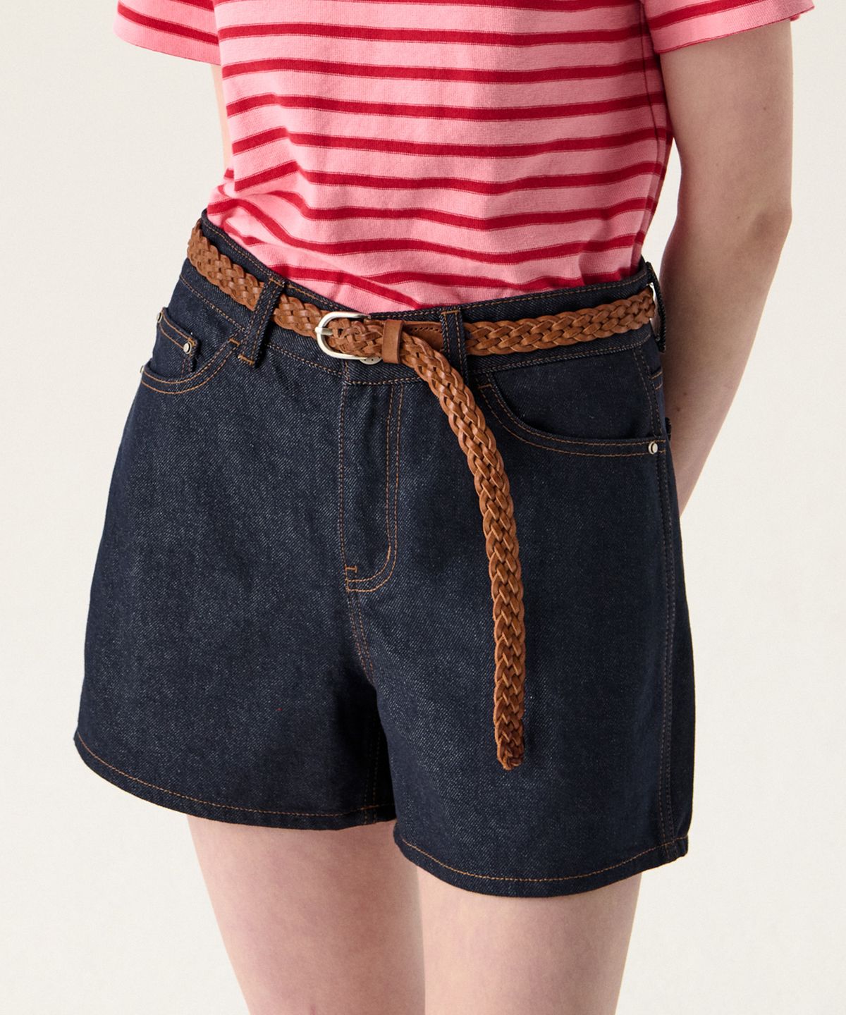 튜드먼트(TTUDEMENT) ESSENTIAL DENIM SHORTS INDIGO