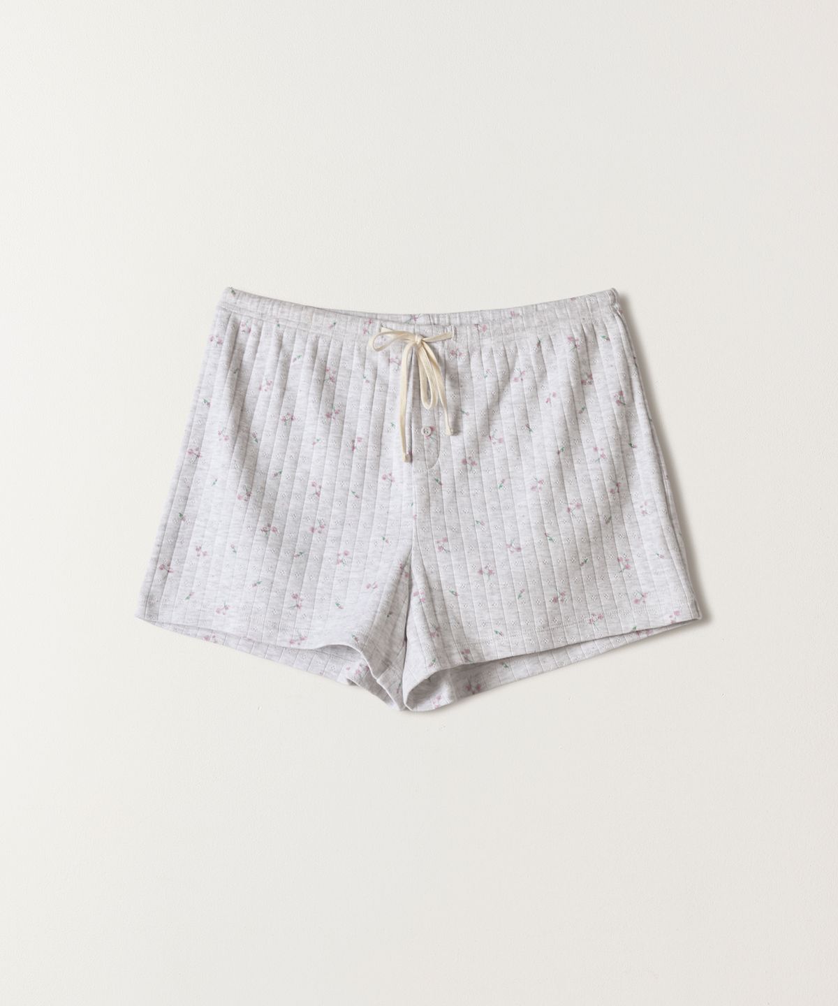 튜드먼트(TTUDEMENT) BLOOMING FLOWER SHORTS MELANGE GREY
