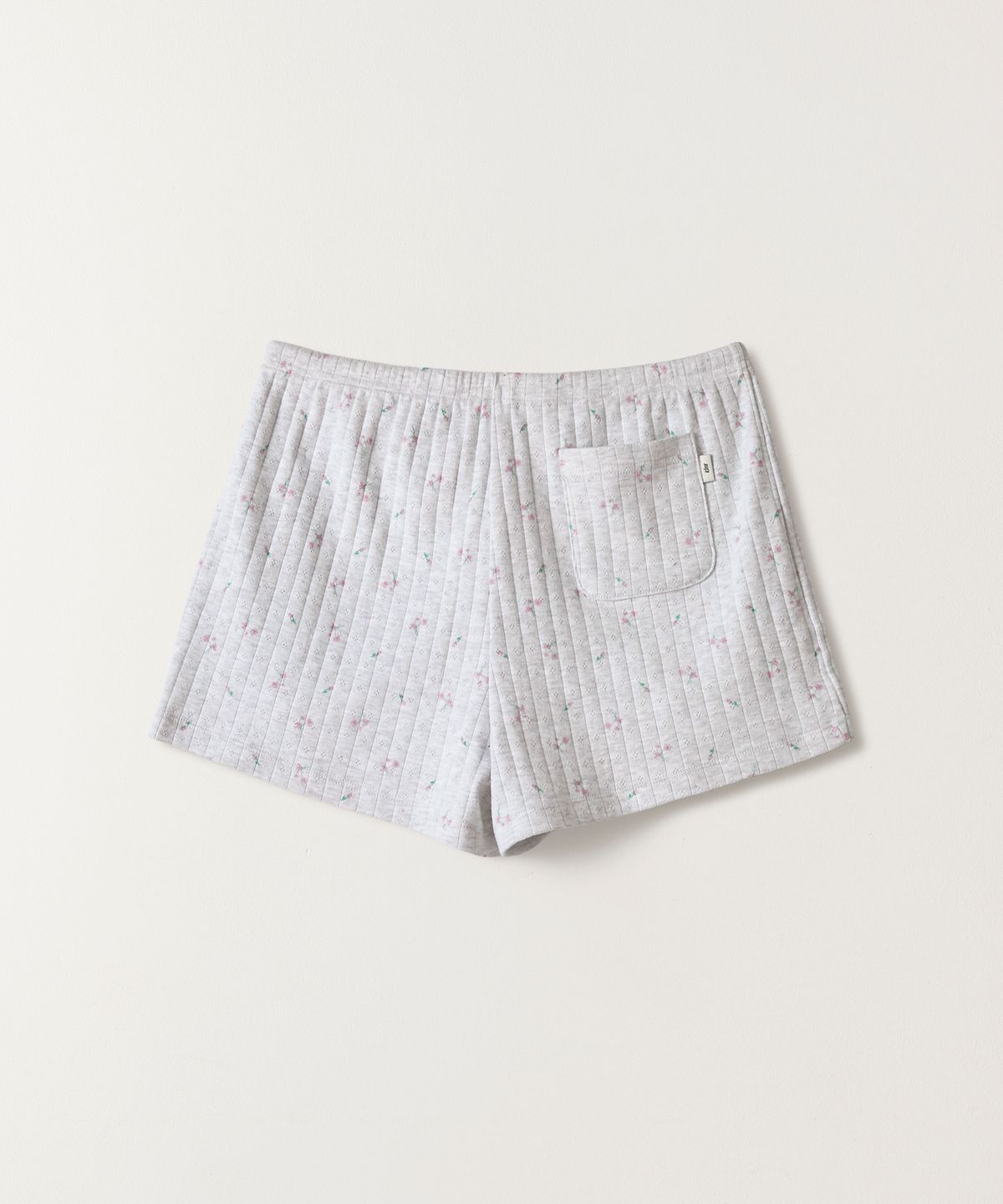 튜드먼트(TTUDEMENT) BLOOMING FLOWER SHORTS MELANGE GREY