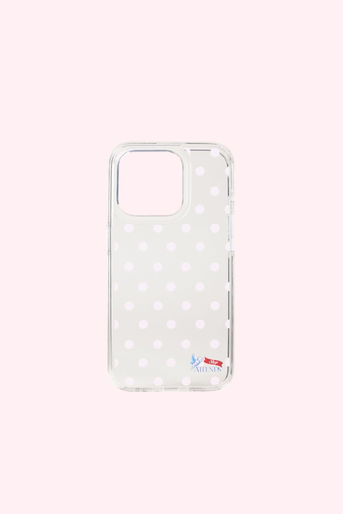 어텐즈(ATTENDS) Dots dots case (Jelly pink)