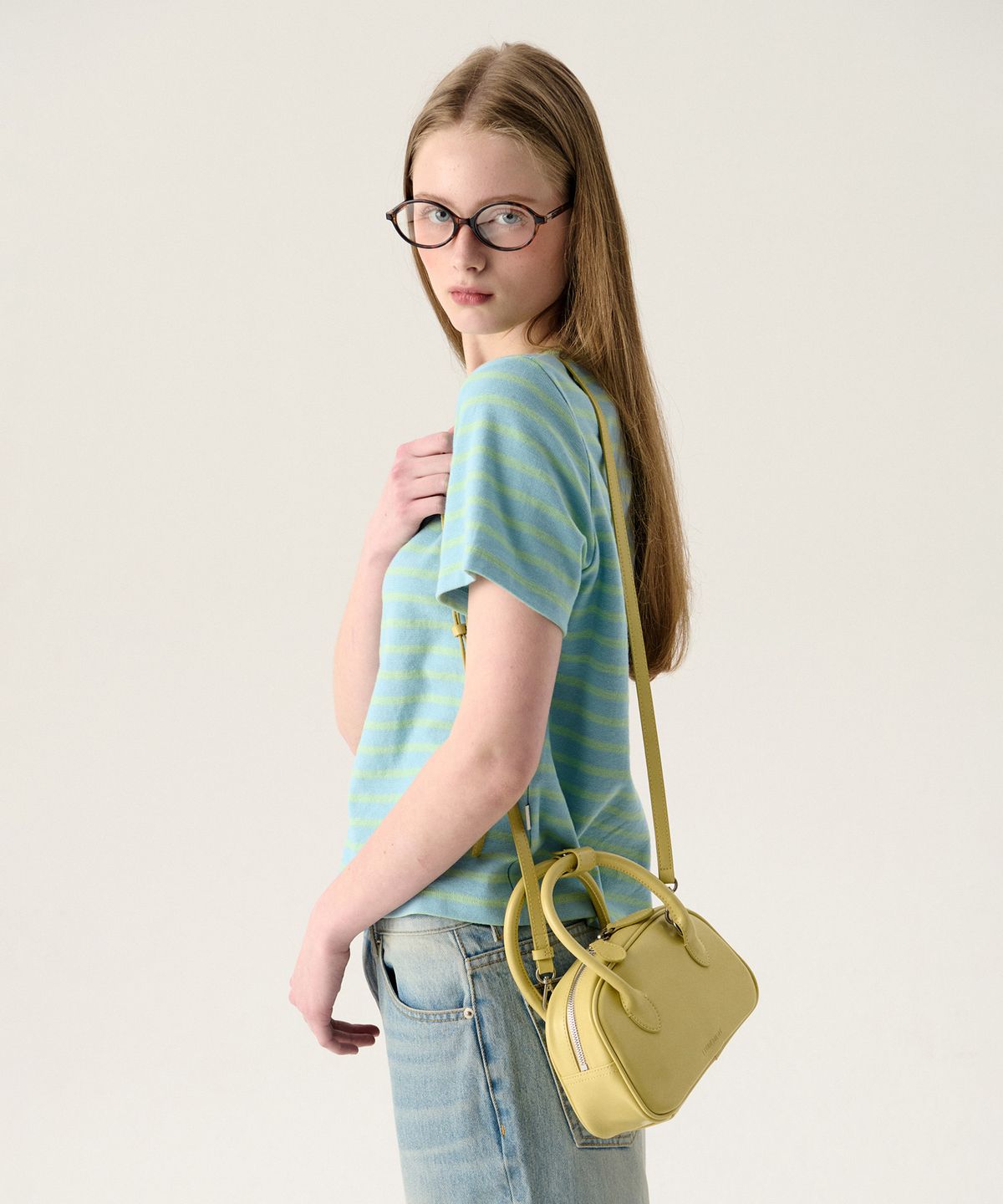 튜드먼트(TTUDEMENT) SORBET MINI TOTE BAG BUTTER