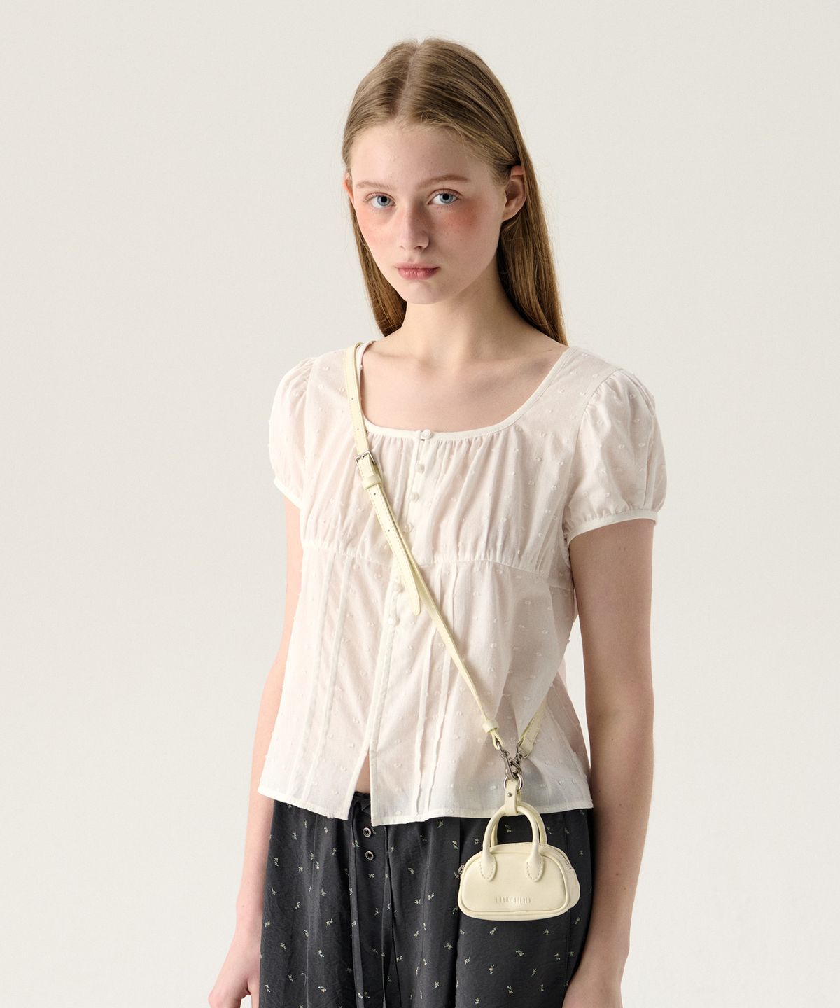 튜드먼트(TTUDEMENT) SORBET MICRO TOTE WHITE
