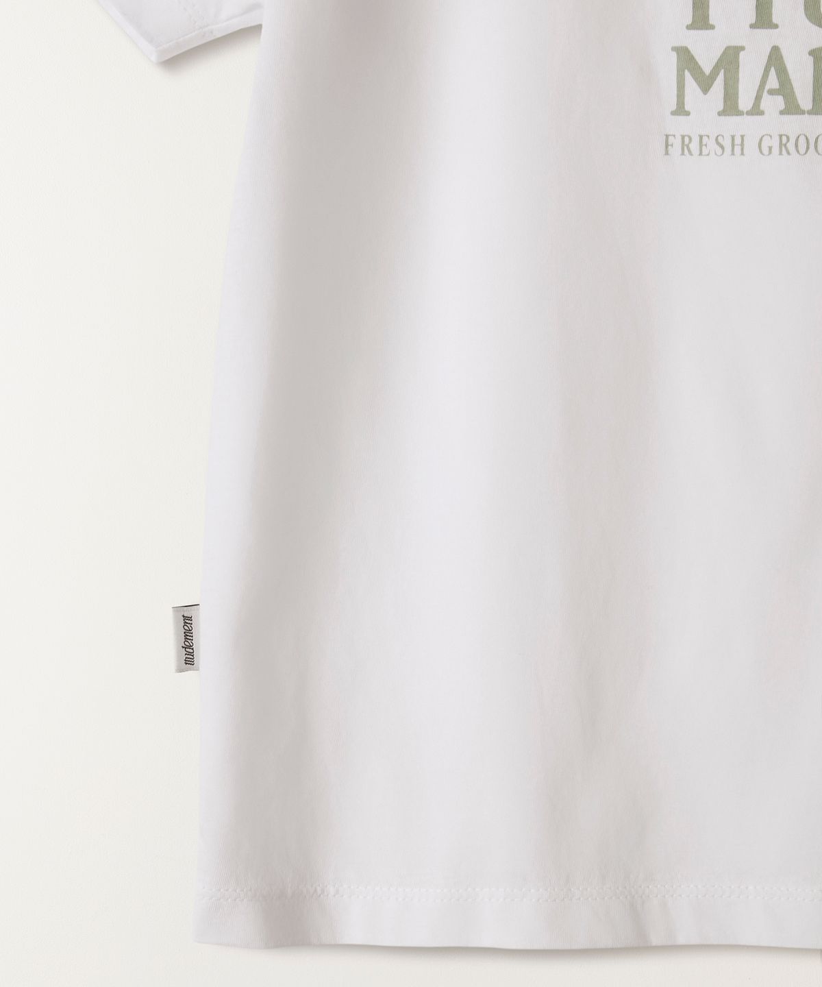 튜드먼트(TTUDEMENT) TTUDEMENT MARKET TEE WHITE