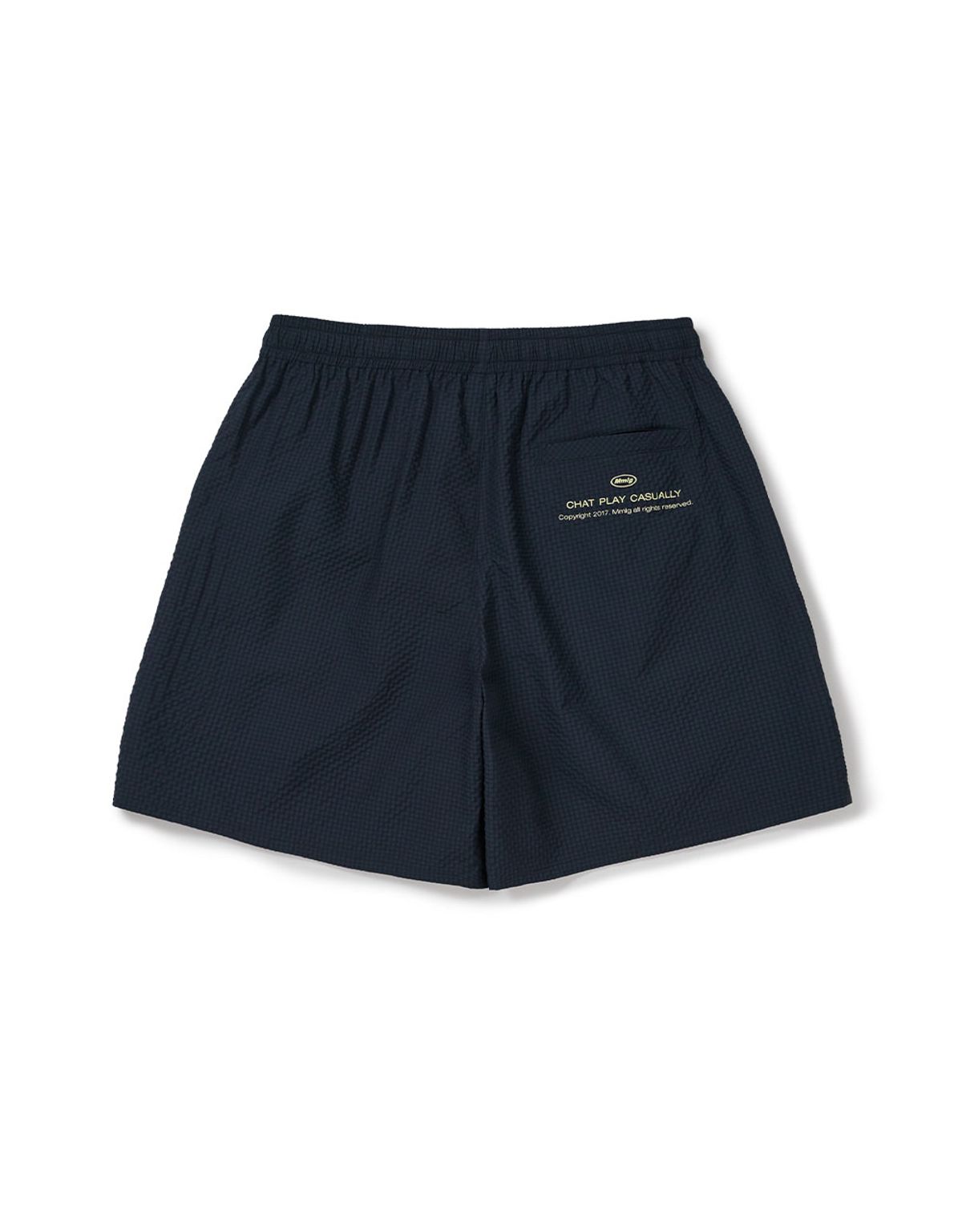 엠엠엘지(MMLG) [Mmlg] REGULAR FIT TEXTURE SHORTS (NAVY)
