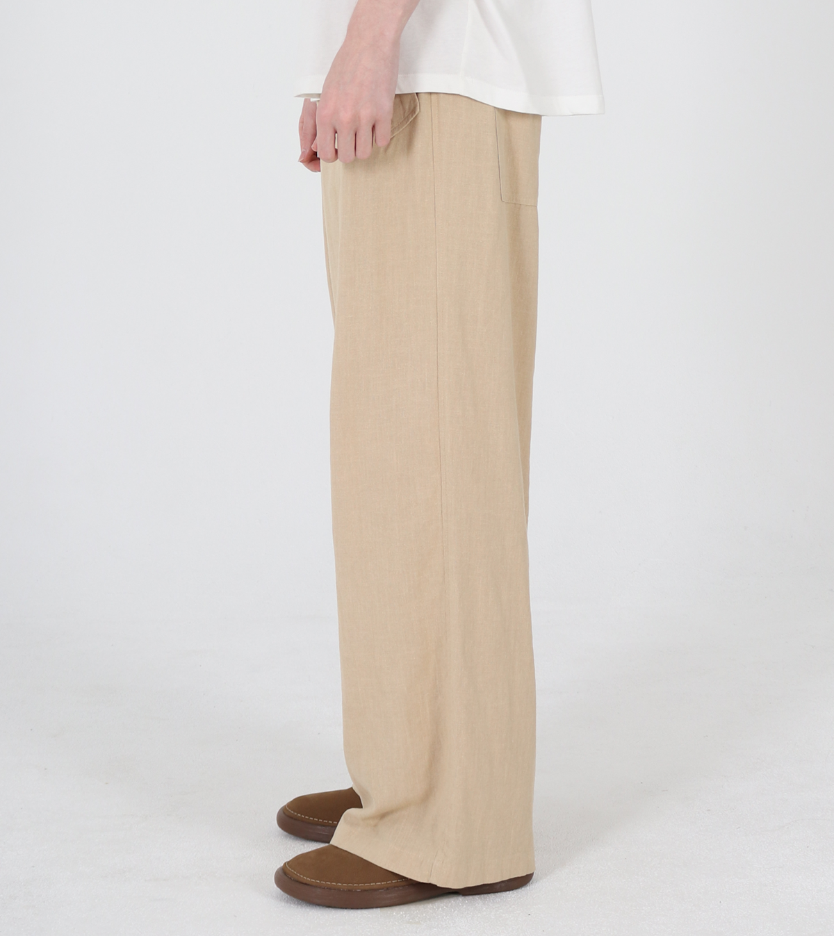 버튼서울(BUTTON SEOUL) 라미 이지 밴딩 팬츠 (베이지)