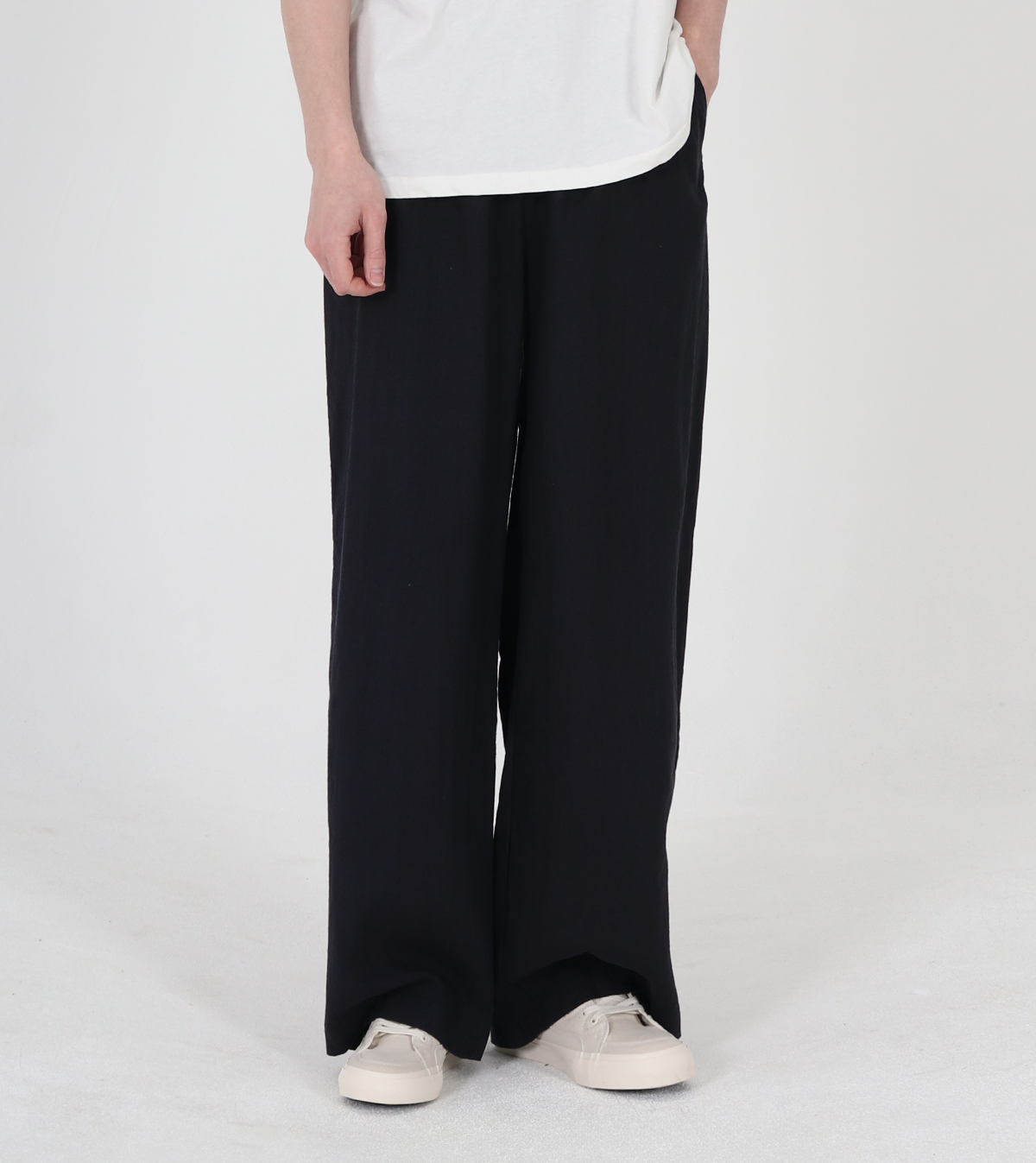 버튼서울(BUTTON SEOUL) 라미 이지 밴딩 팬츠 (네이비)