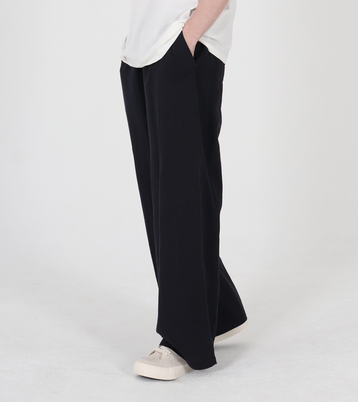 버튼서울(BUTTON SEOUL) 라미 이지 밴딩 팬츠 (네이비)