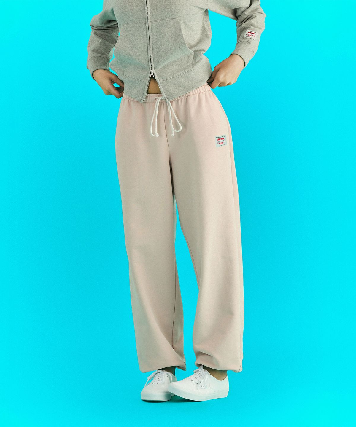 에르에르(ERER) Washed Jogger Pants Light Pink