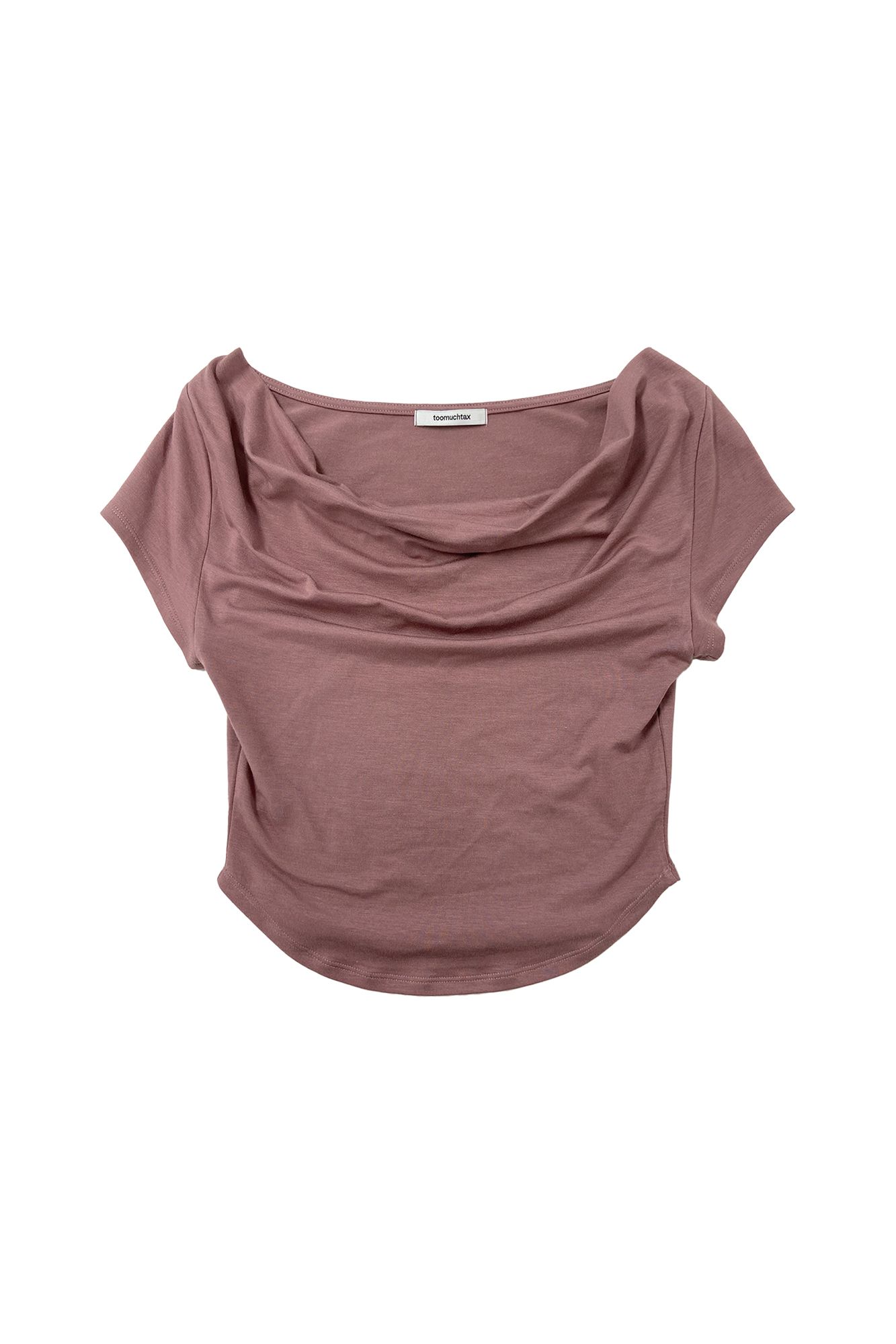 【toomuchtax】ASYMMETRIC ONE SHOULDER T-SHIRT ASYMMETRIC ONE SHOULDER T-SHIRT (BLACK) - TOOMUCHTAX