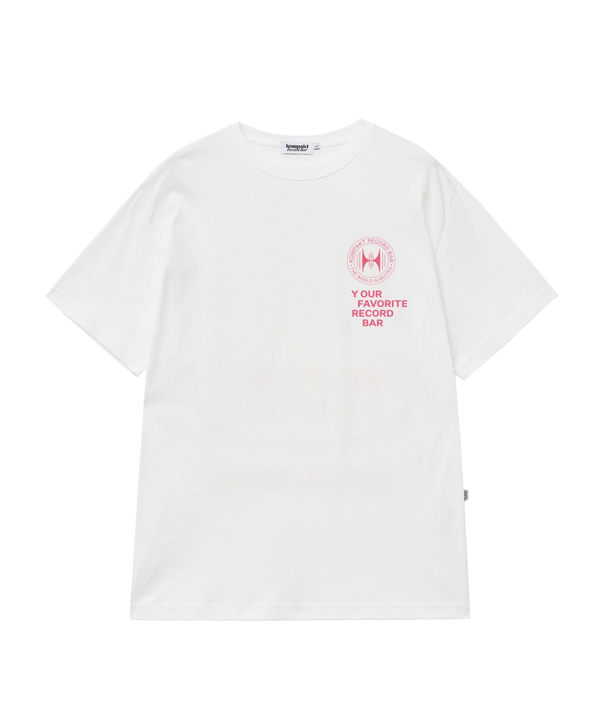 콤팩트 레코드 바(KOMPAKT RECORD BAR) KRB Crest TWII T-shirt - White