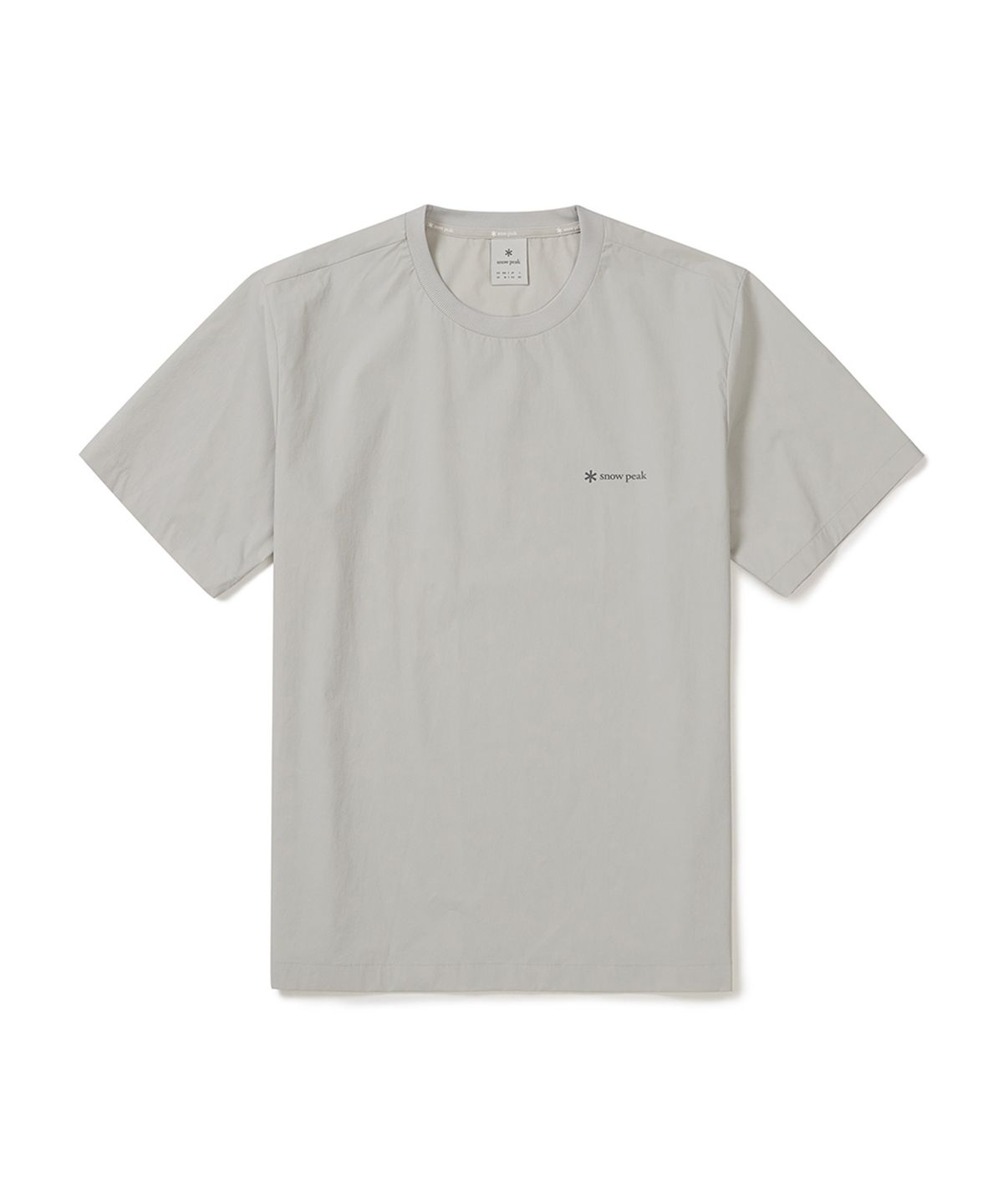 스노우피크 어패럴(SNOWPEAK APPAREL) 씬테크 베이직 반팔 티셔츠 (S25MUSTS31) Light Gray