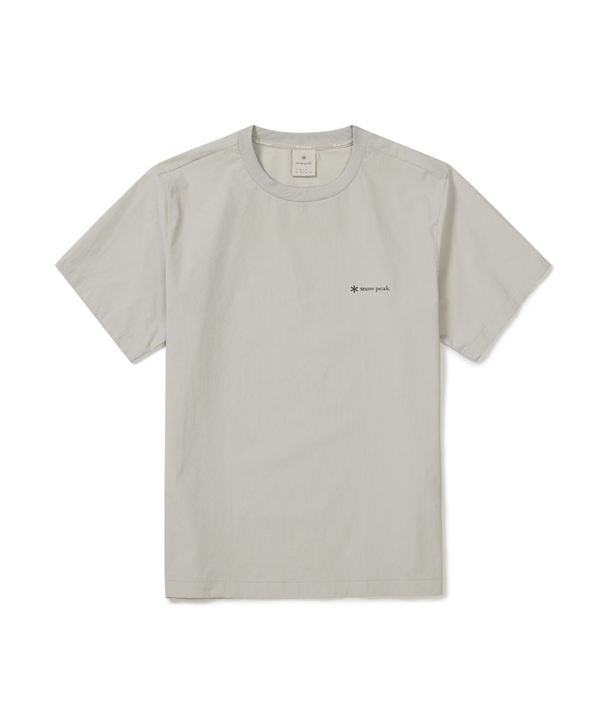 스노우피크 어패럴(SNOWPEAK APPAREL) 씬테크 베이직 반팔 티셔츠 (S25MUSTS31) Light Beige