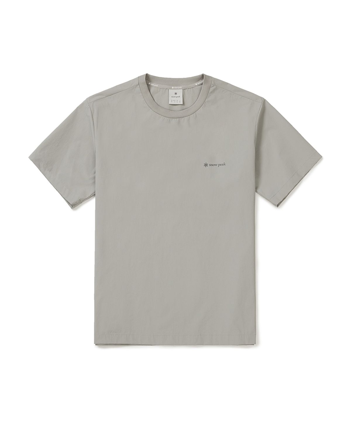 스노우피크 어패럴(SNOWPEAK APPAREL) 씬테크 베이직 반팔 티셔츠 (S25MUSTS31) Fog Gray