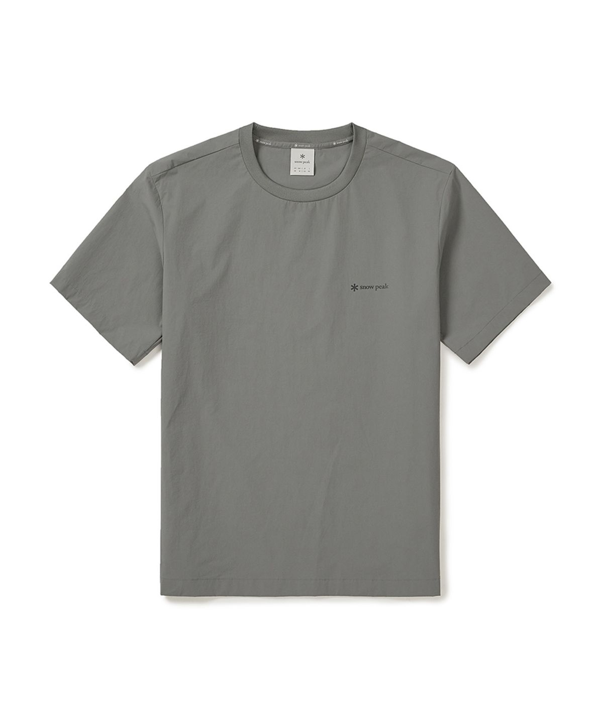 스노우피크 어패럴(SNOWPEAK APPAREL) 씬테크 베이직 반팔 티셔츠 (S25MUSTS31) Dark Gray