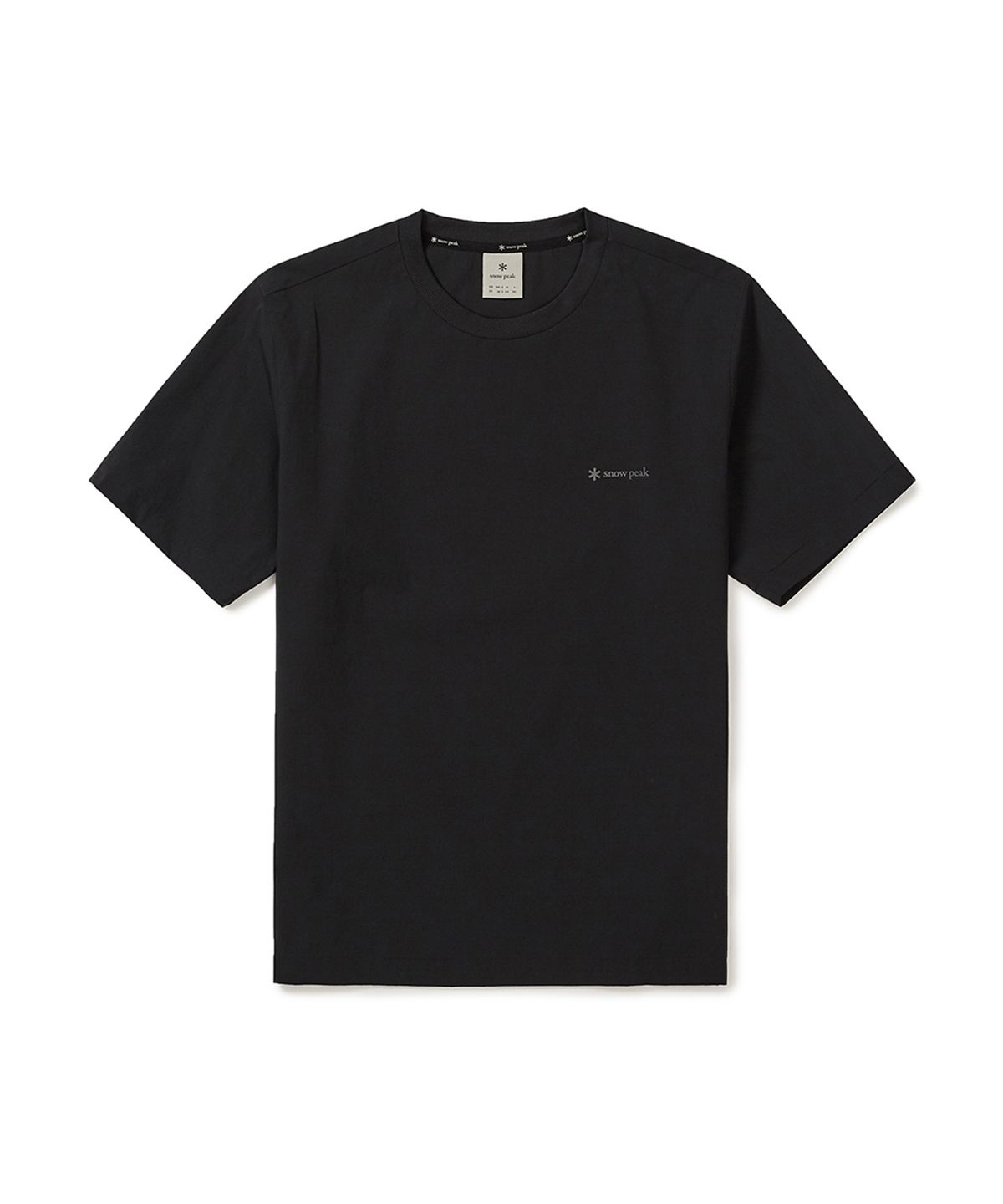 스노우피크 어패럴(SNOWPEAK APPAREL) 씬테크 베이직 반팔 티셔츠 (S25MUSTS31) Black