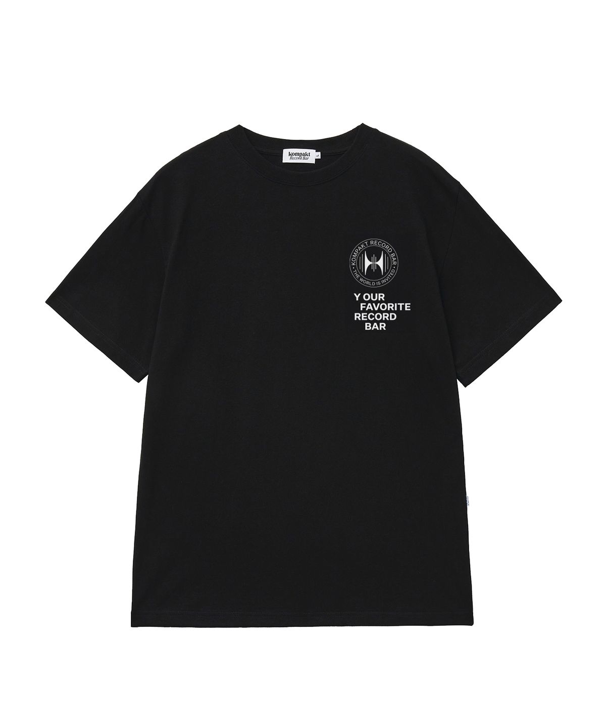 콤팩트 레코드 바(KOMPAKT RECORD BAR) KRB Crest TWII T-shirt - Black