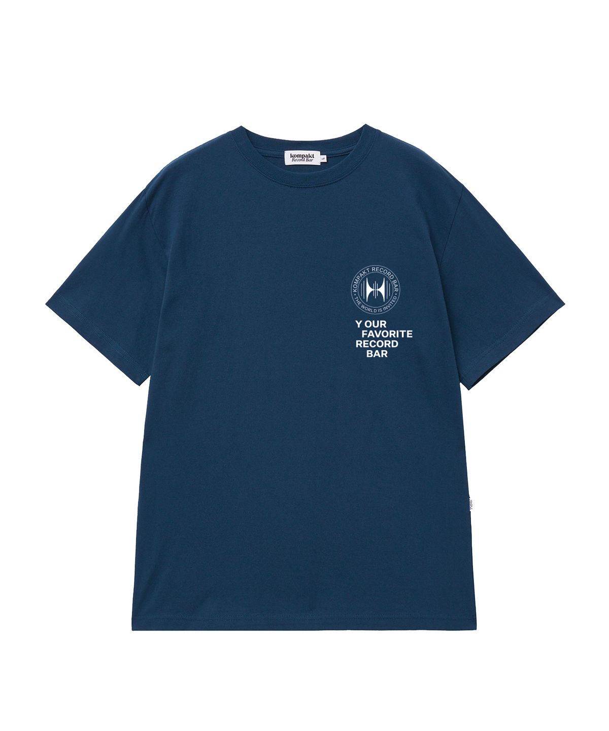 콤팩트 레코드 바(KOMPAKT RECORD BAR) KRB Crest TWII T-shirt - Navy