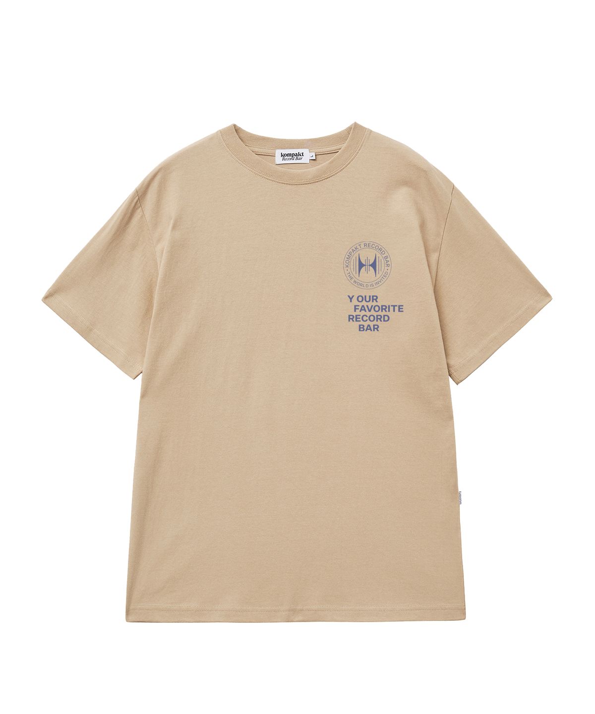 콤팩트 레코드 바(KOMPAKT RECORD BAR) KRB Crest TWII T-shirt - Beige