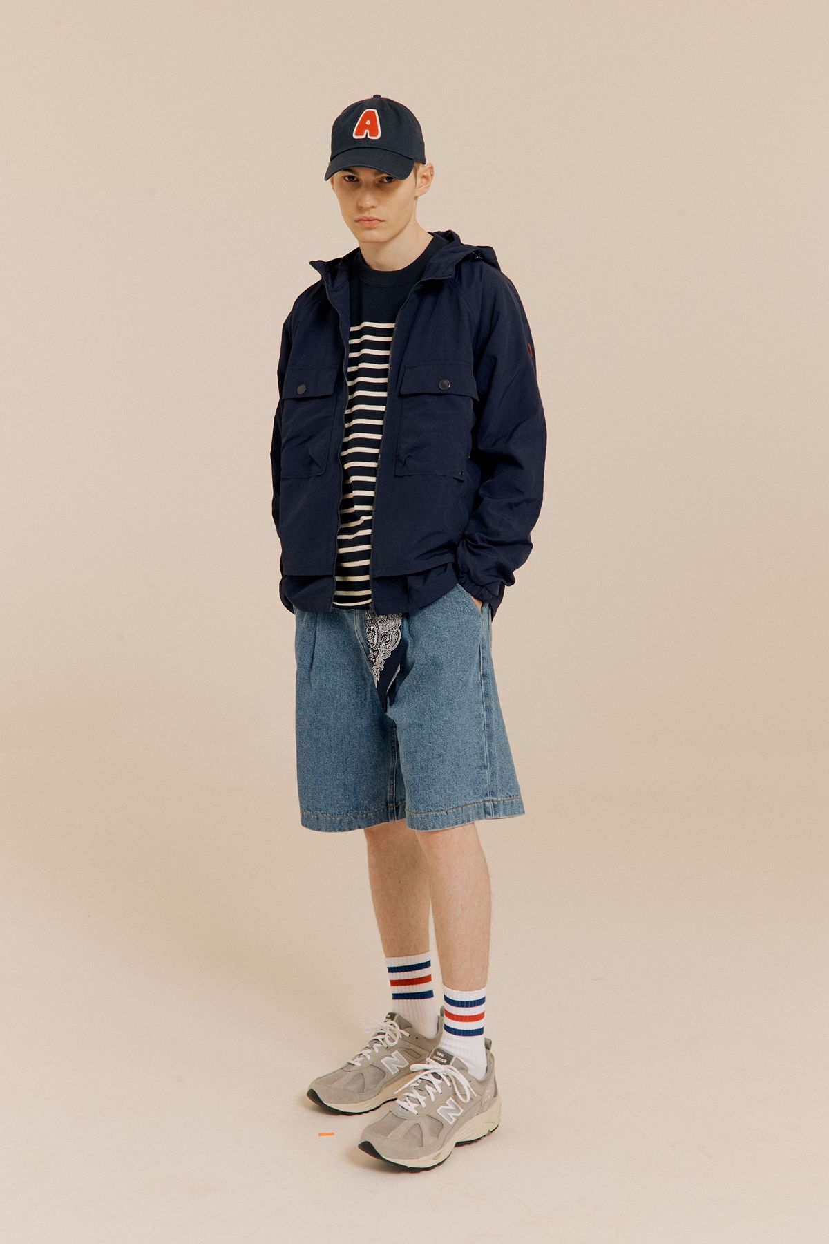 아부가르시아(ABU GARCIA) 경량 윈드브레이커 NAVY