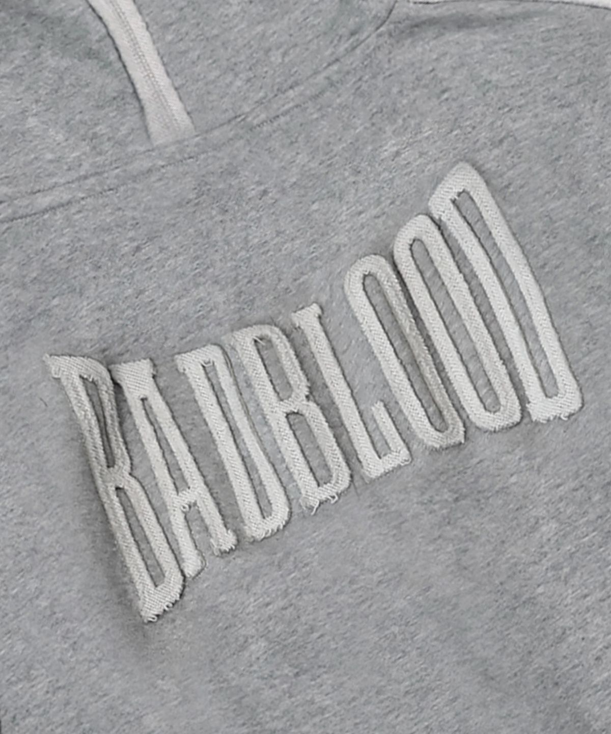 배드블러드(BADBLOOD) 로 엣지 후드 집업 슬림핏 - 그레이