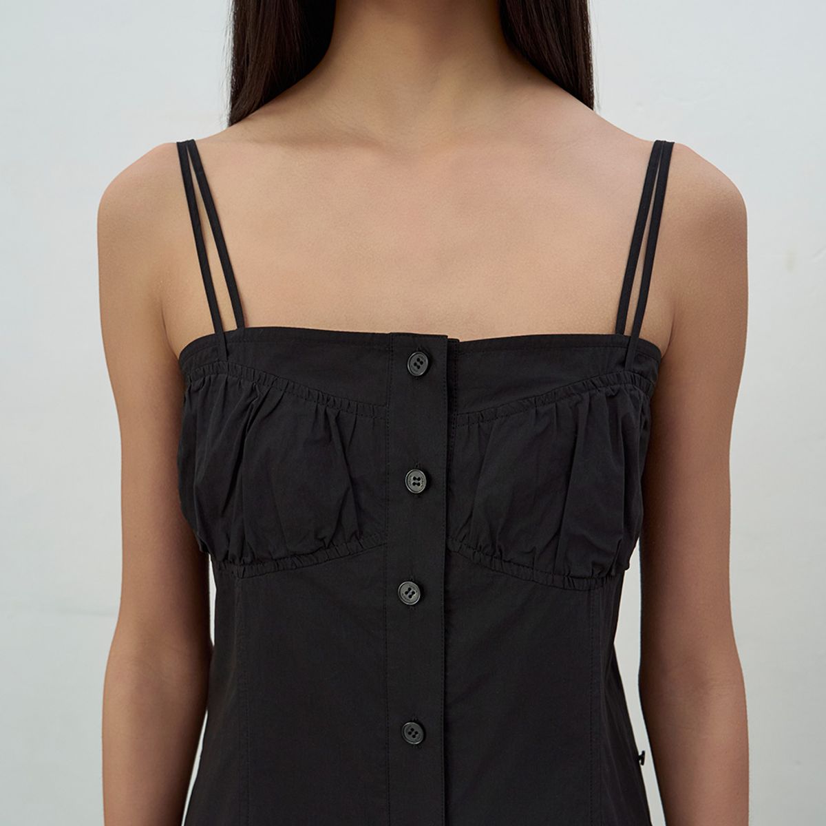 엘씨디씨티엠(LCDC™) BRALETTE-DETAIL SLEEVELESS DRESS (BLACK)