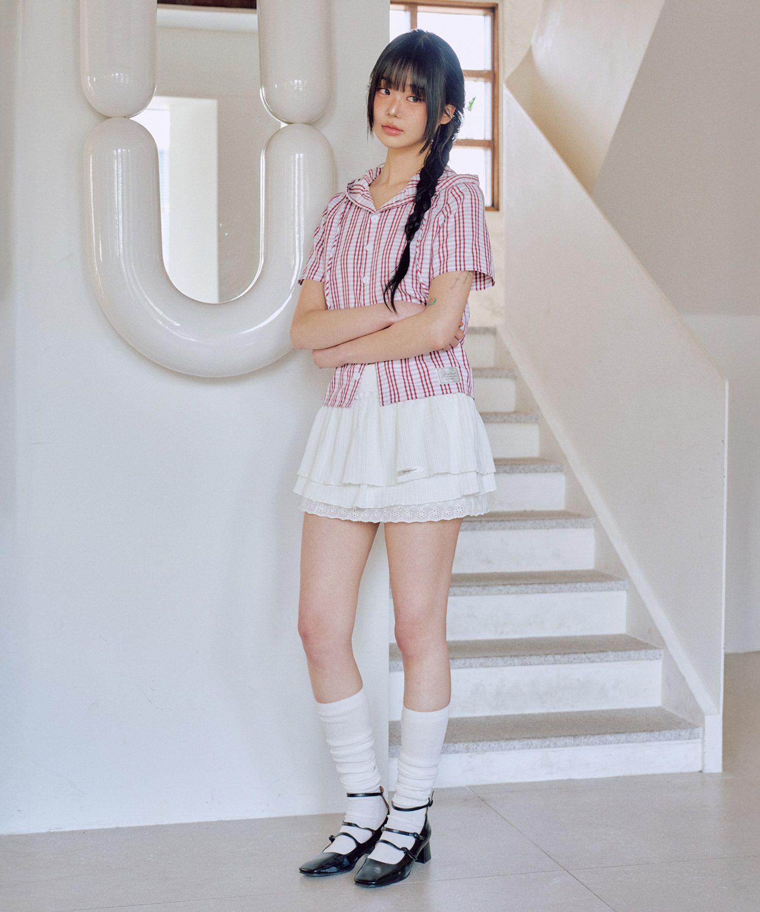 MUSINSA | ZEROPLANET Ray Summer Tutu Skirt Pants [WHITE]