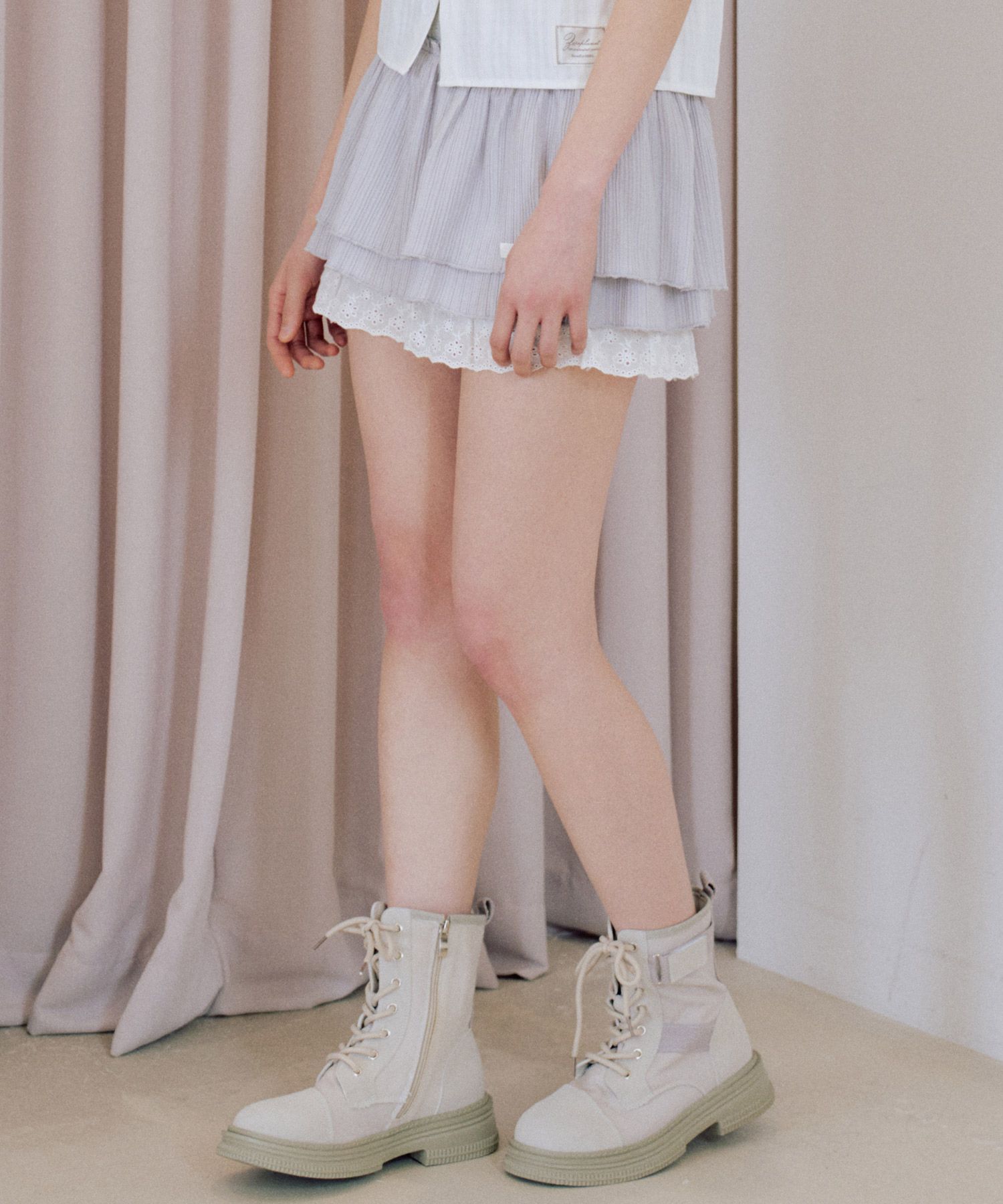 【ZEROPLANET】25HS★Ray Summer Tutu Skirt Pants MUSINSA | ZEROPLANET Ray Summer Tutu Skirt Pants [GREY]