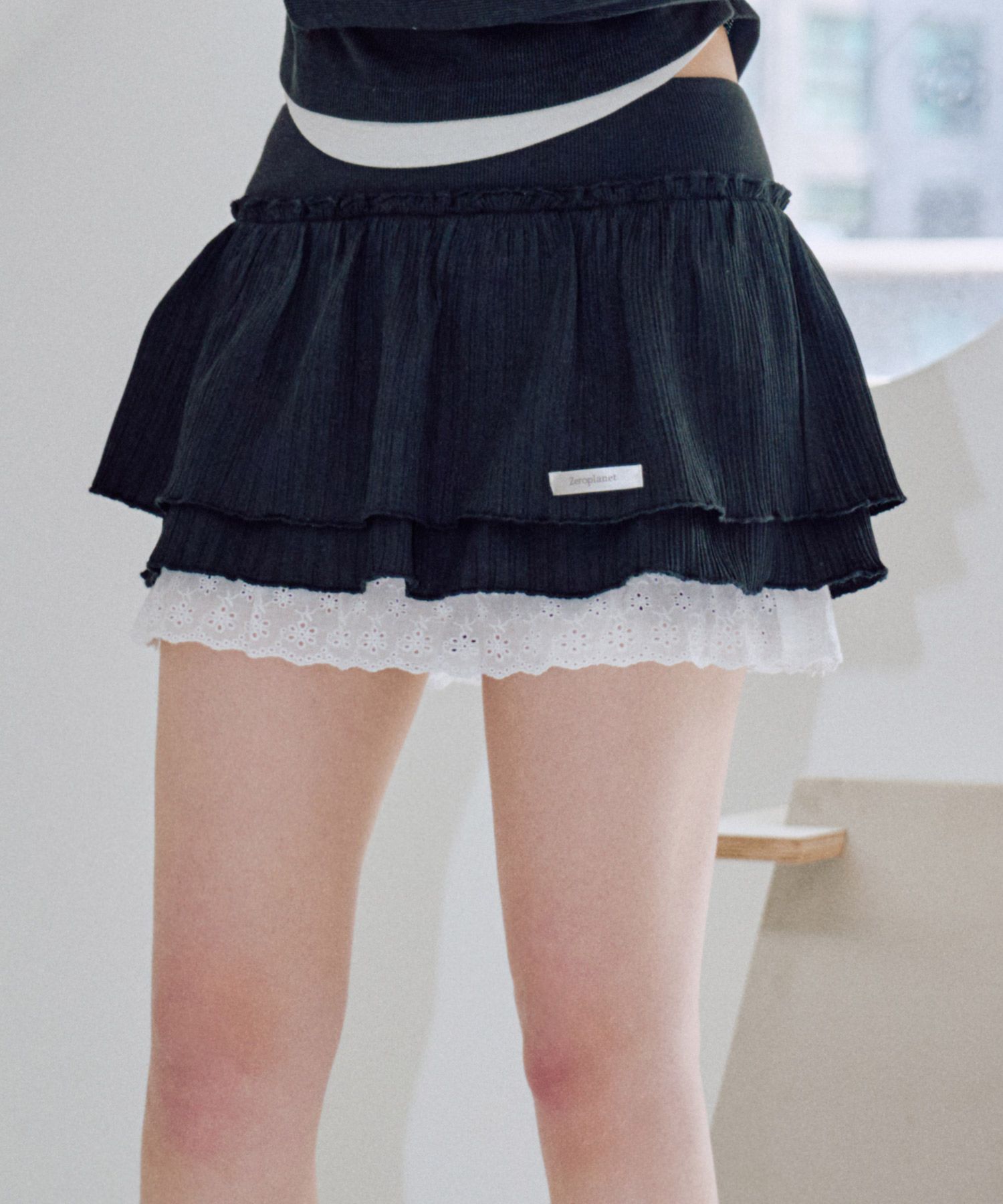 【ZEROPLANET】25HS★Ray Summer Tutu Skirt Pants MUSINSA | ZEROPLANET Ray Summer Tutu Skirt Pants [BLACK]