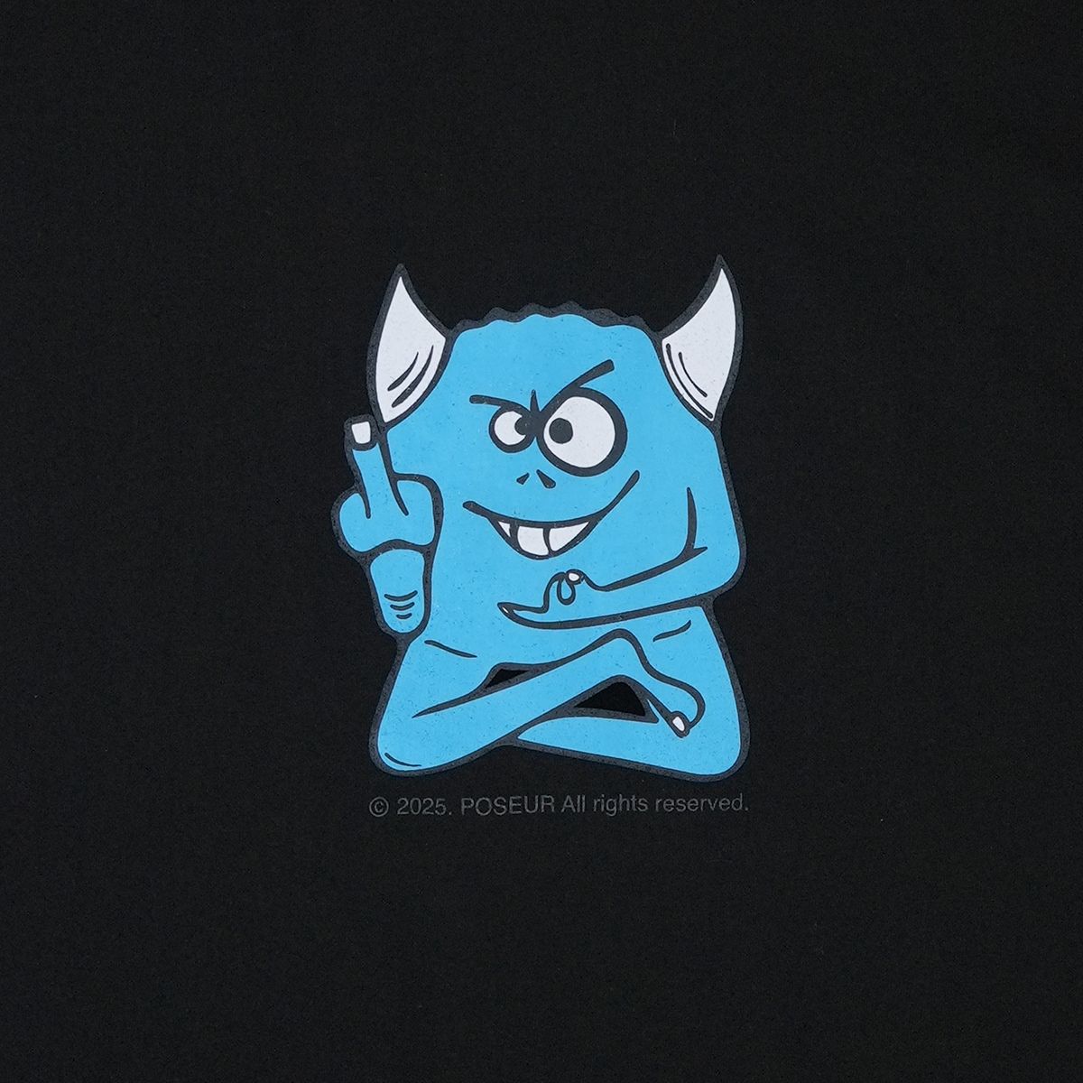 포져(POSR) BUDDHAVIL TEE / BLACK