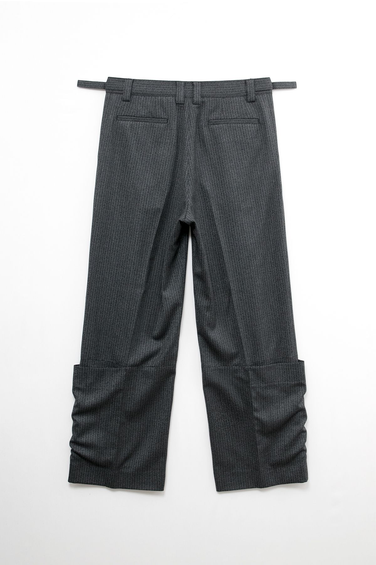 래깅툴즈(LAGGINGTOOLS) Calf Wrap Pants_____grain black (dead stock fabric)