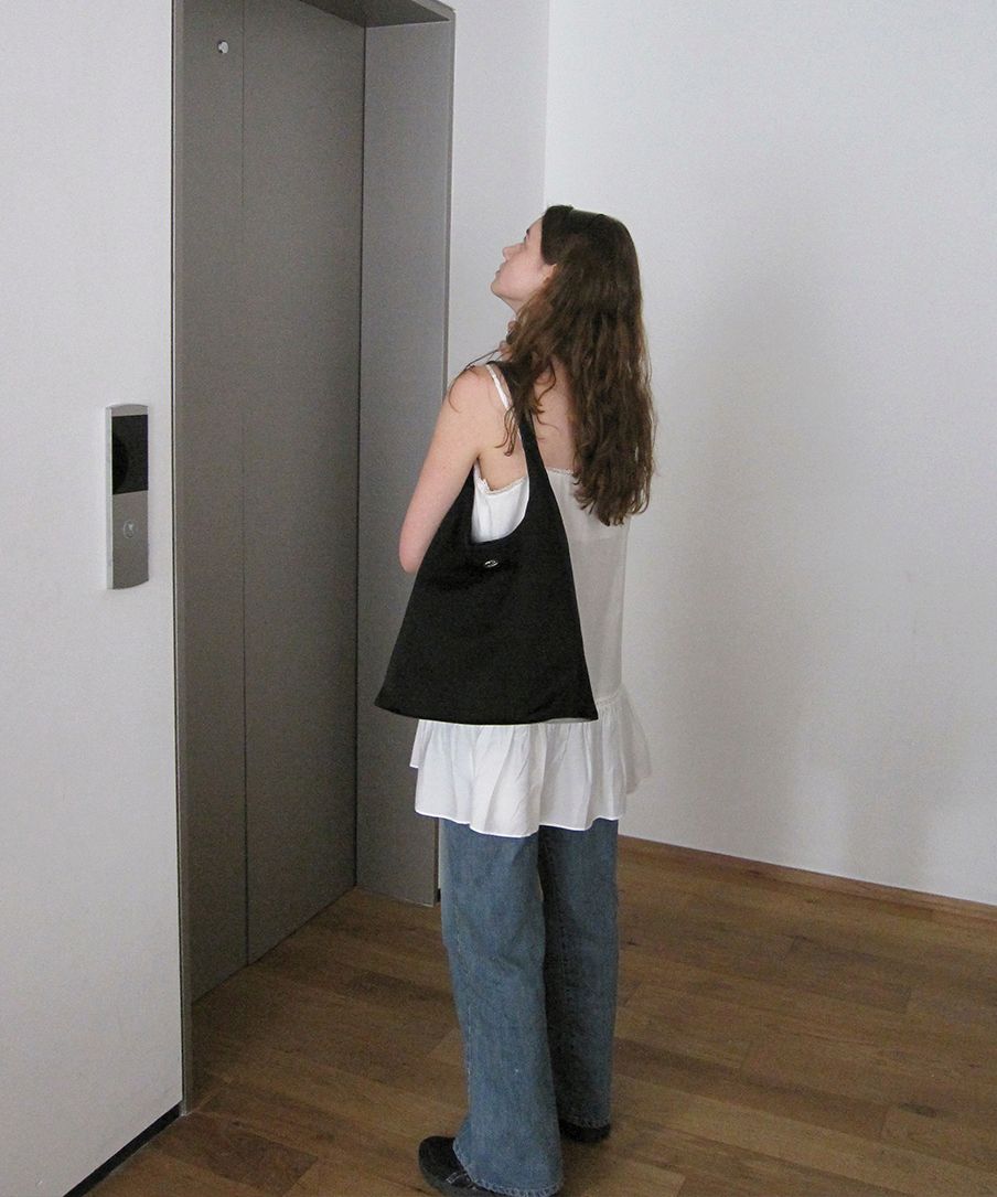 MUSINSA | DUMARO Merci Shoulder Bag / Black (Nylon)