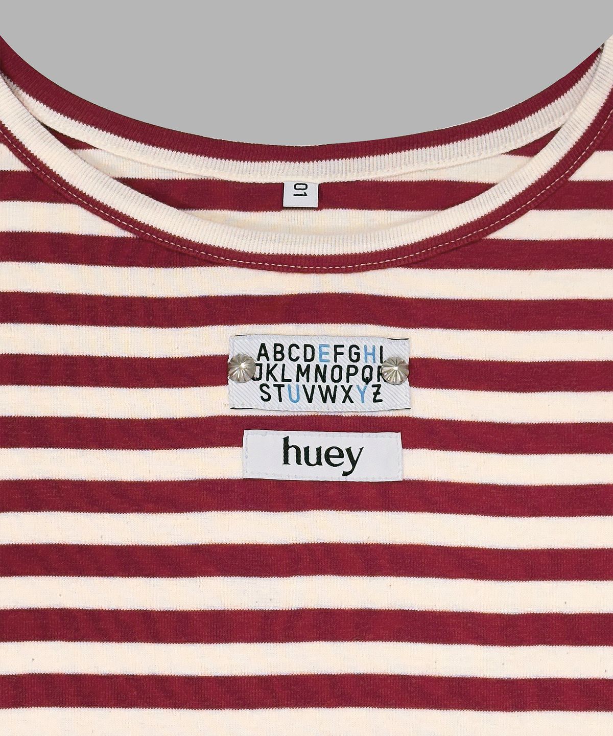 휴이(HUEY) Stripe Border Tee Red