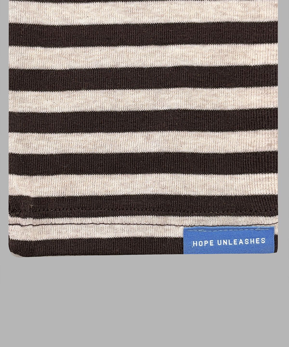 휴이(HUEY) Stripe Border Tee Oatmeal brown