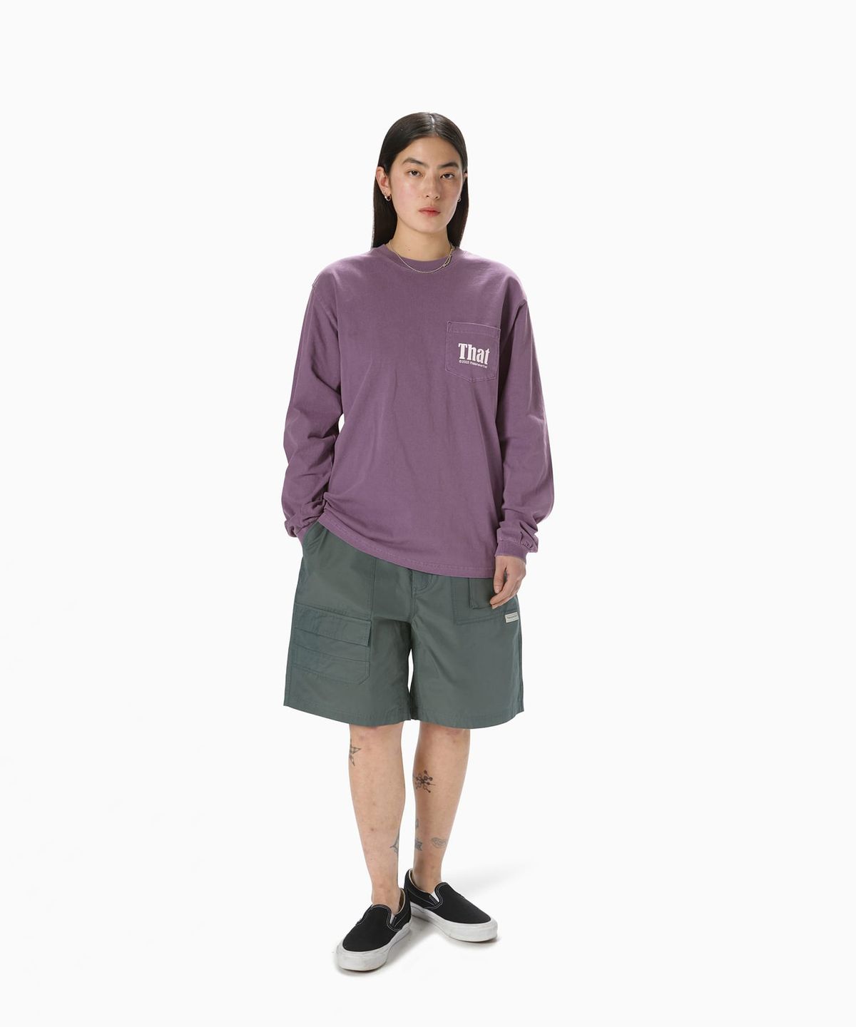 디스이즈네버댓(THISISNEVERTHAT) Utility Short Dark Sage