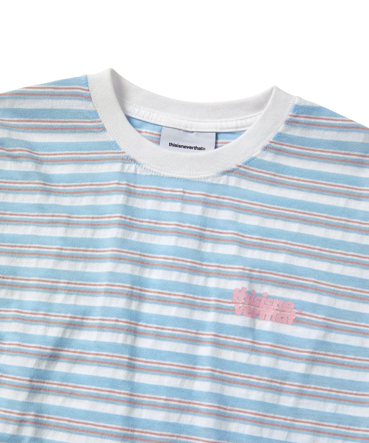디스이즈네버댓(THISISNEVERTHAT) Striped W Tee White