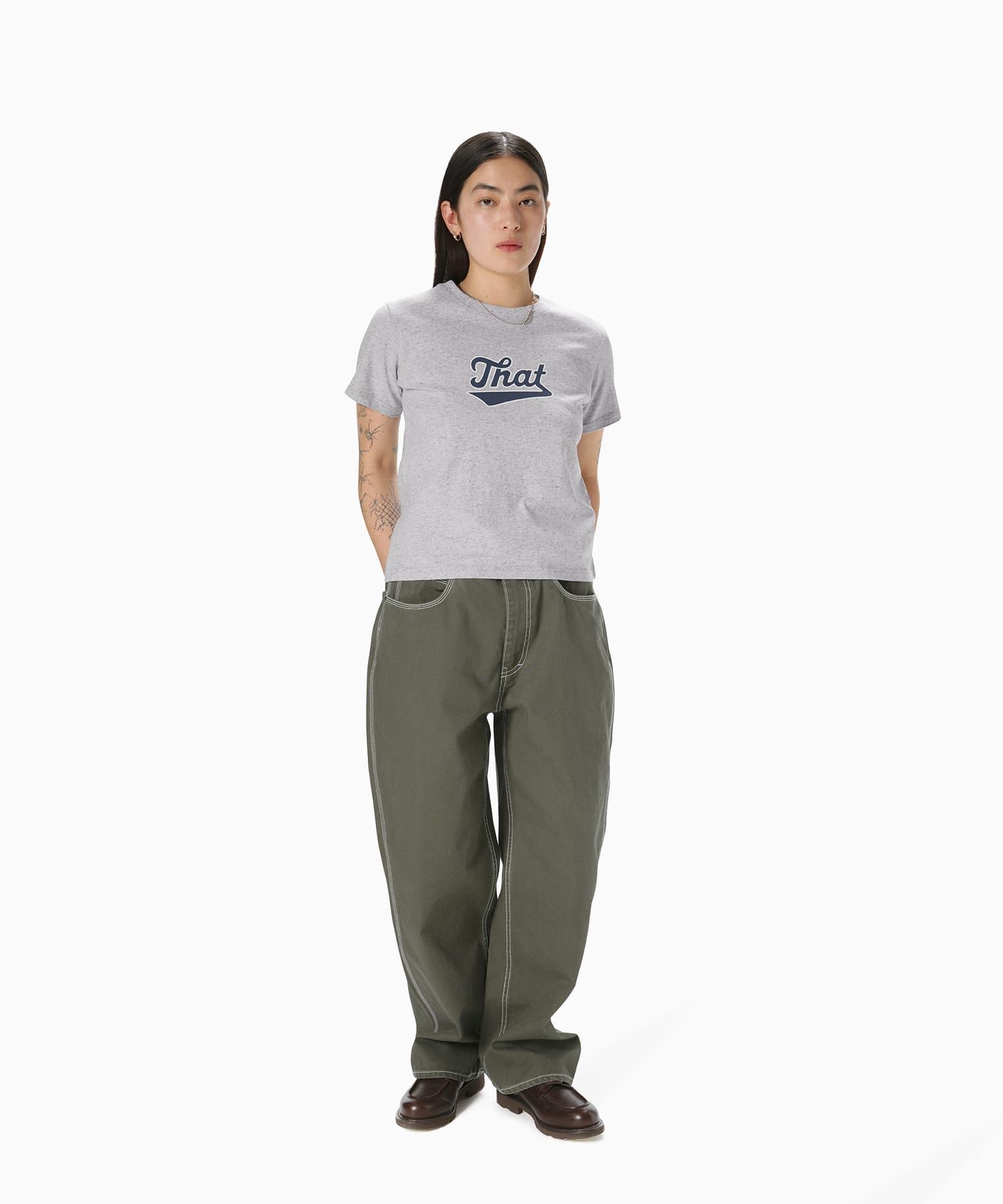 ★thisisneverthat★ That Sign W Tee Lavender Grey TN251TTSST MUSINSA | thisisneverthat® That Sign W Tee Lavender Grey