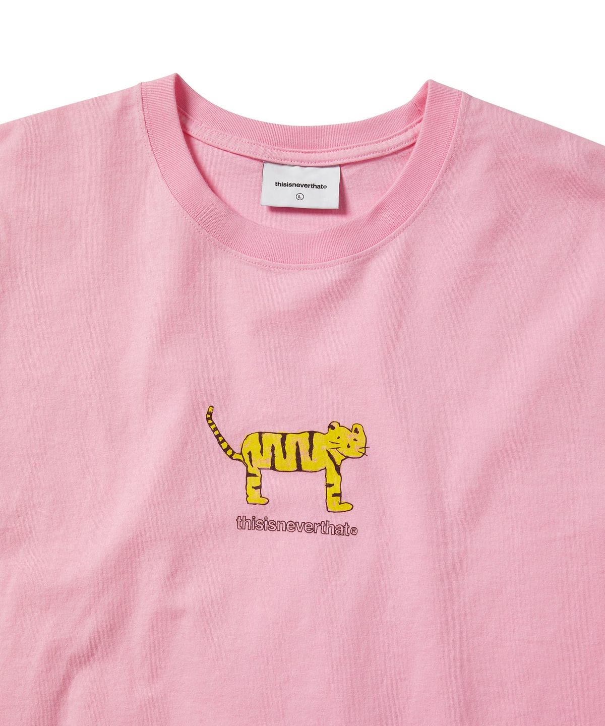 디스이즈네버댓(THISISNEVERTHAT) Yellow Cat Tee Pink