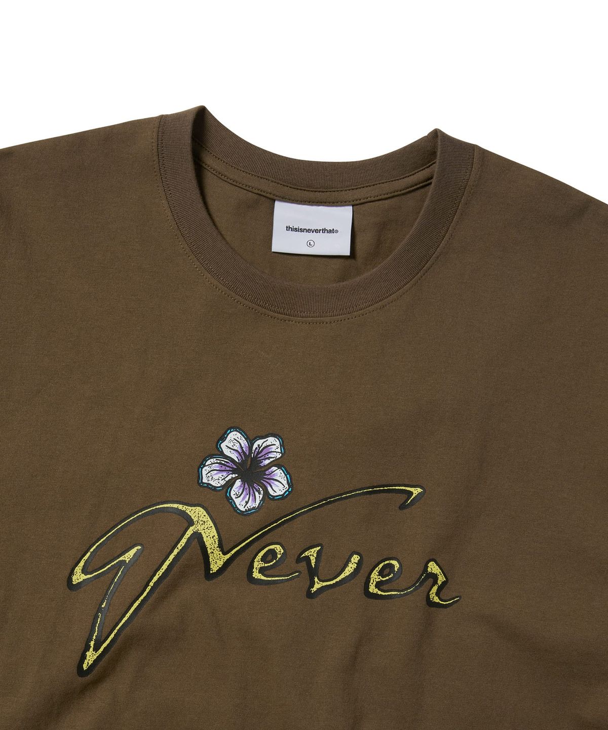 디스이즈네버댓(THISISNEVERTHAT) Tropical Never Tee Brown