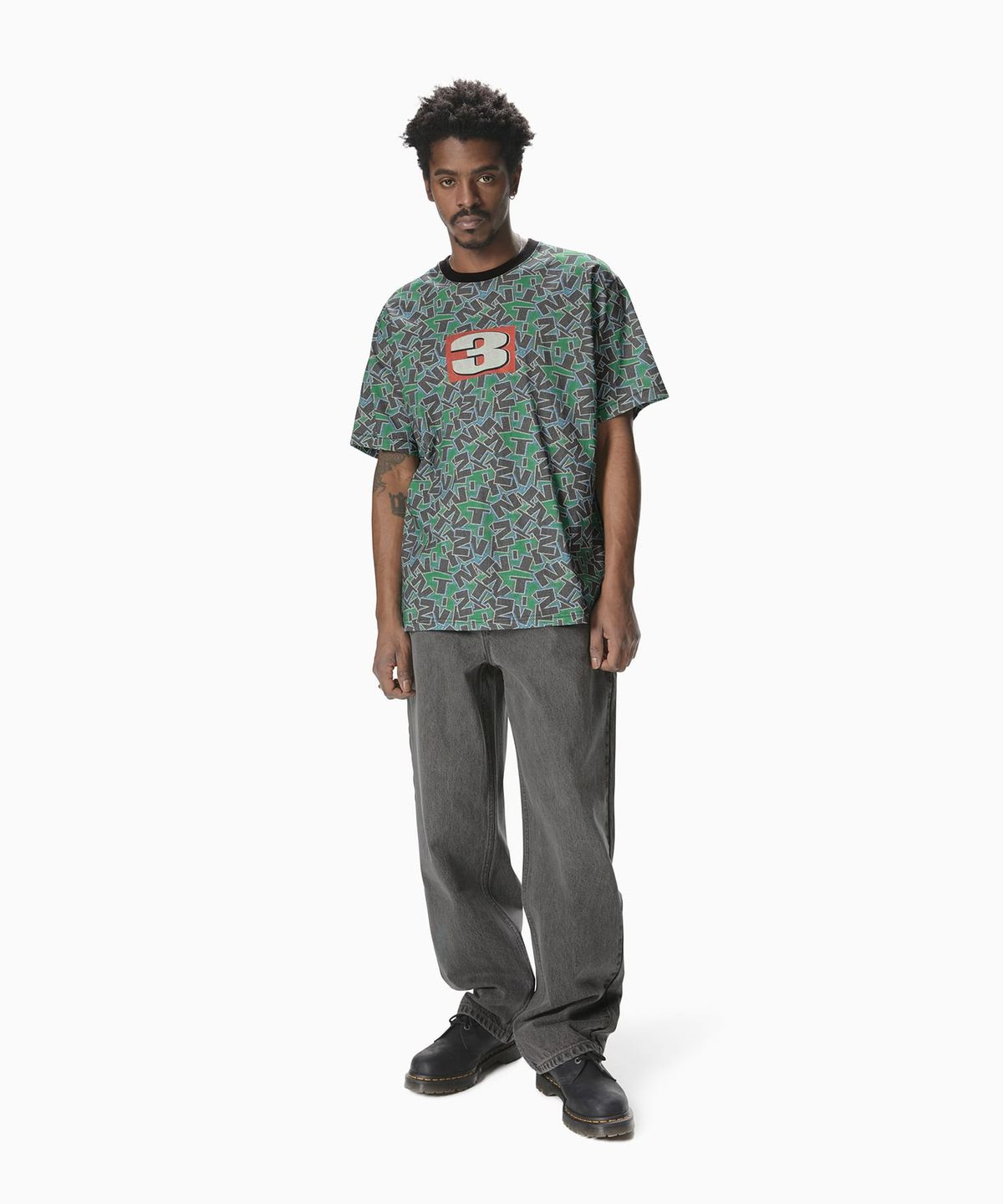 디스이즈네버댓(THISISNEVERTHAT) Stacked TNT Tee Green